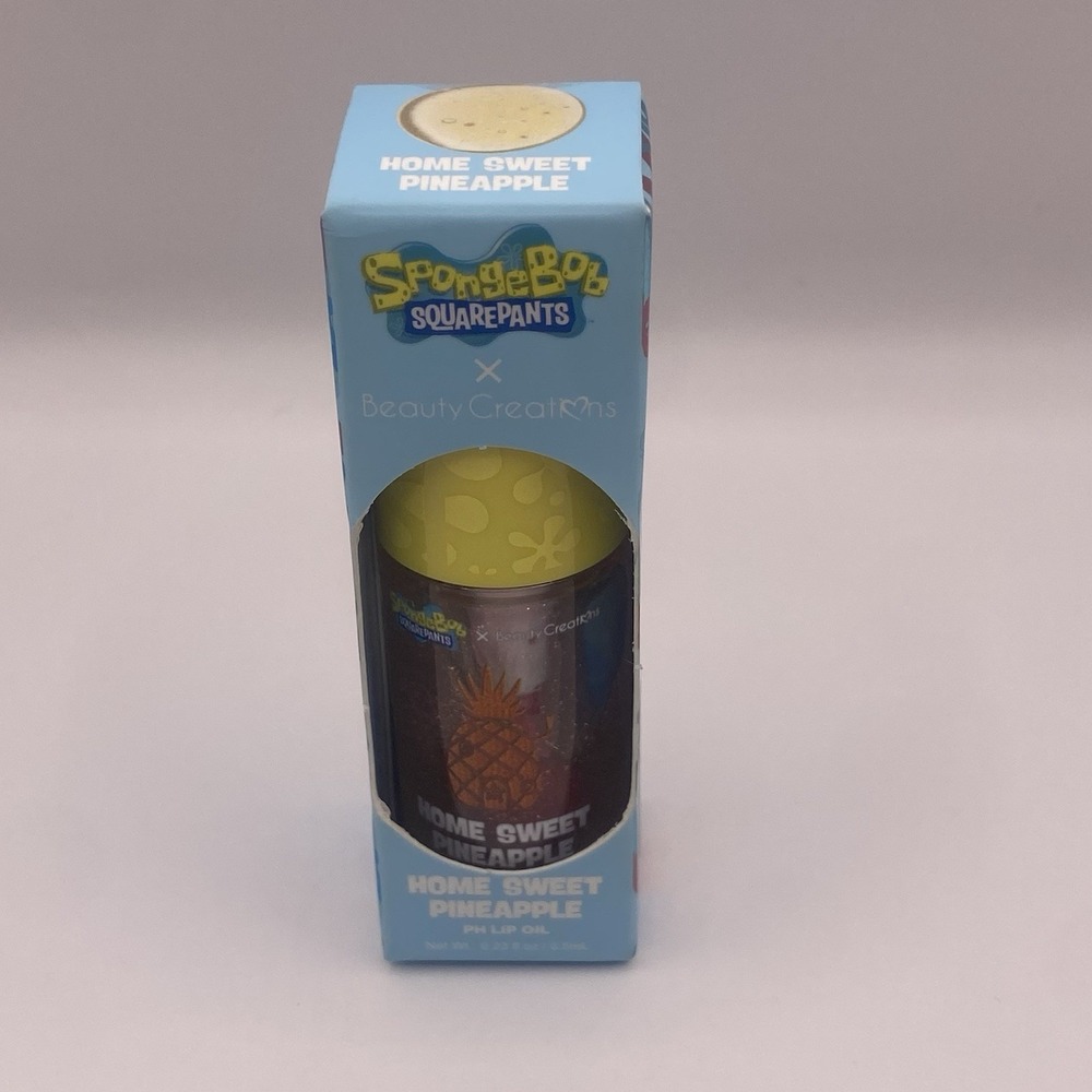 SpongeBob X Beauty Creations Home Sweet Pineapple PH Lip Oil Lipgloss NIB - Picture 8 of 10
